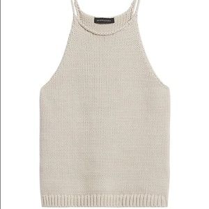 Halter-Neck Sweater Tank
